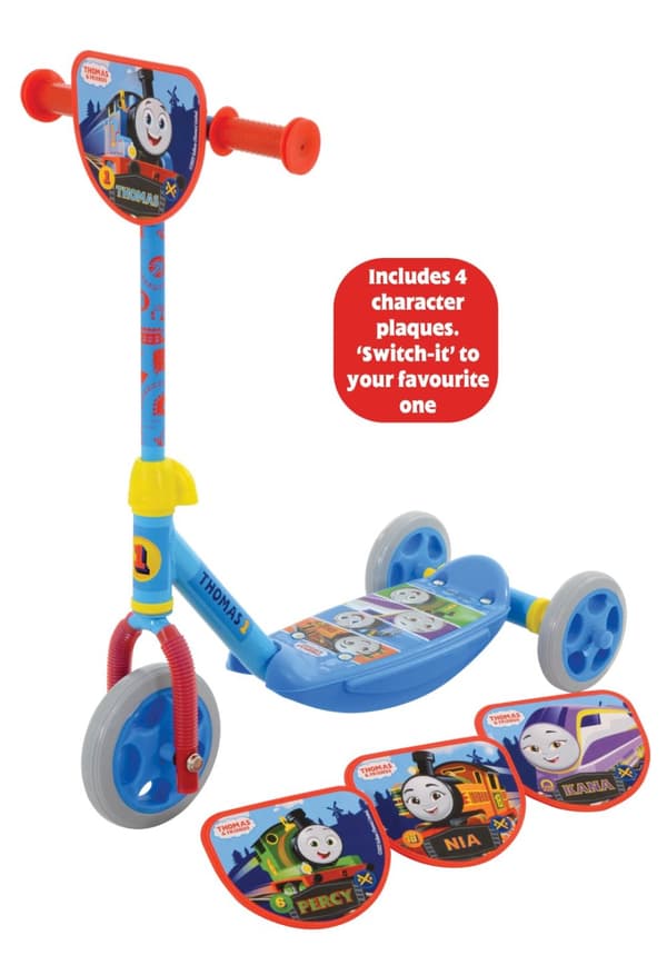 Thomas Tog 4-i-1 Deluxe trehjulig sparkcykel