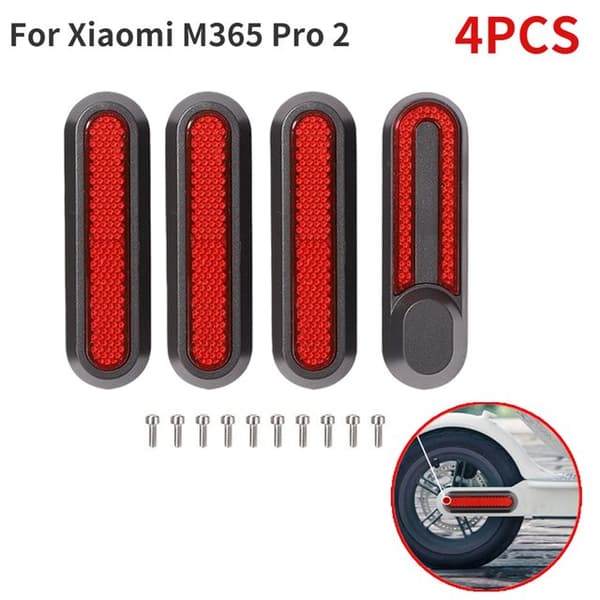 INF Xiaomi M365/PRO2 Scooter Sidedekoration Covers 4 Stk Rød