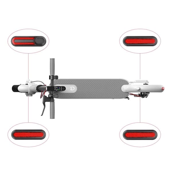 INF Xiaomi M365/PRO2 Scooter Sidedekorasjonstrekk 4 stk Rød