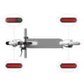 Miniatyrbilde 6 av 6: INF Xiaomi M365/PRO2 Scooter Sidedekorasjonstrekk 4 stk Rød