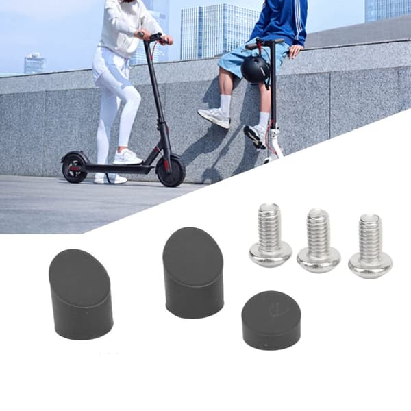 INF Scooter Bakskjerm Skruer og Capser for M365 6 Stk Sett Sort