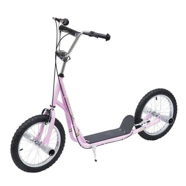 Rootz børnescooter - Kick Scooter - City Scooter - Teen Push Scooter - Stunt Scooter - Push Kick Scooter til børn - Justerbar - Pink - 143 x 58 x 92-1
