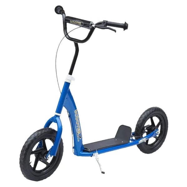 Rootz Scooter - Børnescooter - City Scooter - Kick Scooter - Børne Stunt Scooter - Scooter med bagbremse - Højdejusterbar - Stål - Blå - 120 x 52 x 80