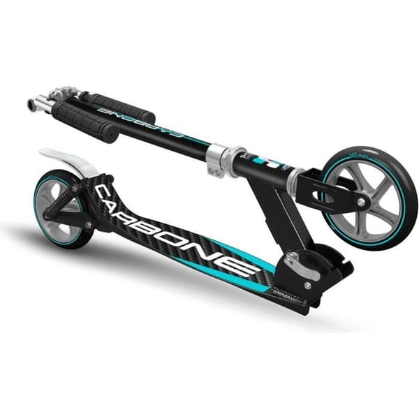 Justerbar hopfällbar skoter med dubbla fjädringar 145mm - SKIDS CONTROL CARBON - JK525145