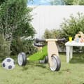Miniatyrbillede 1 af 11: vidaXL trehjulet cykel til børn 2-i-1 grøn