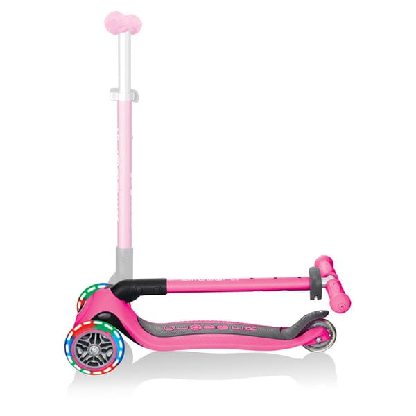Globber Skoter Primo Foldable Lights Rosa