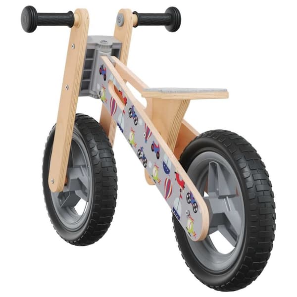 vidaXL løbecykel til børn print grå