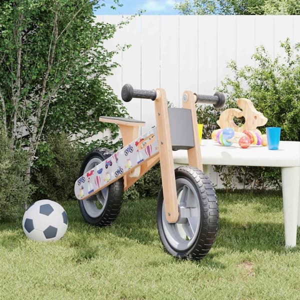 vidaXL løbecykel til børn print grå