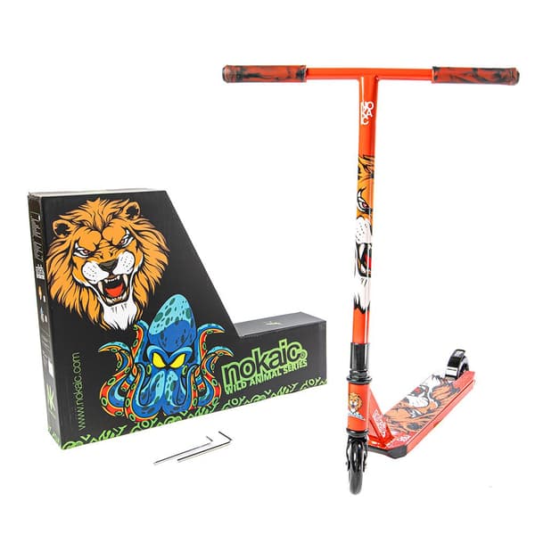 Nokaic Freestyle Skoter Animal Lion Röd