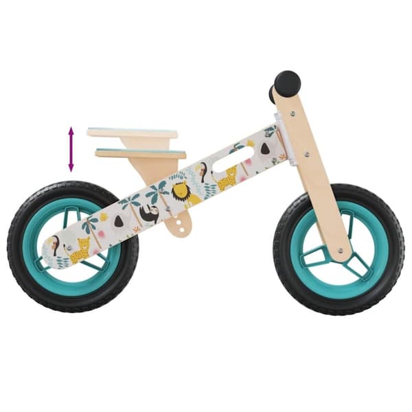 vidaXL løbecykel til børn print blå