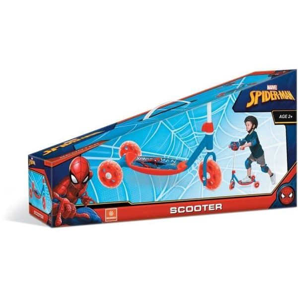 Trehjulig kickbike - MONDO - Spider-Man - max 20 kg