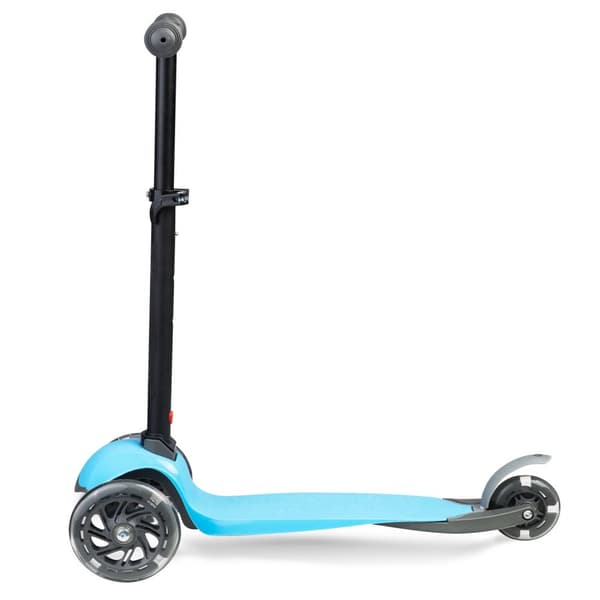 Sparkcykel med tre hjul och glow in the dark-hjul – Blå