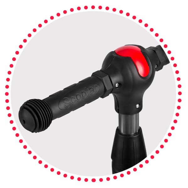 Barn sparkcykel - trehjuling - med LED-belysta hjul - vit med röd