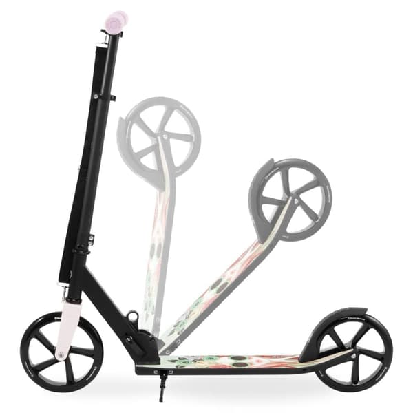 HyperMotion tohjulet scooter VIBE til børn 7+ og unge, max belastning op til 100 kg, aluminium, foldbar. LYSERØD