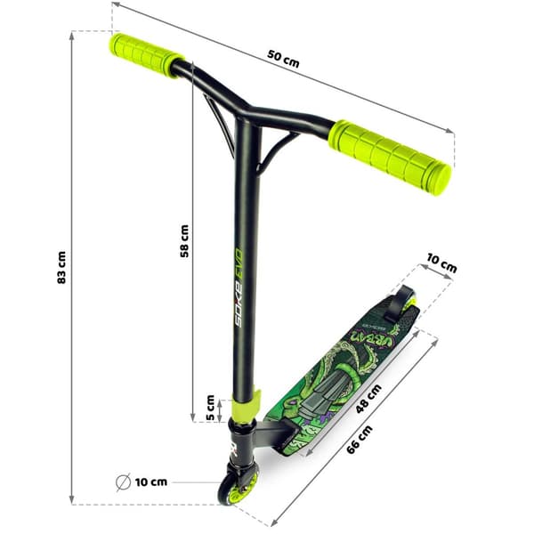 SOKE EVO grøn stuntscooter