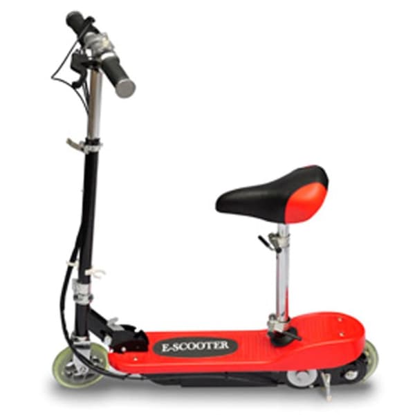 vidaXL Elsparkcykel med sadel 120 W röd -  Sparkcyklar