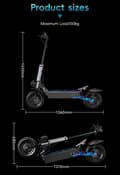 Miniatyrbillede 11 af 11: OOTD D99 terrængående elektrisk scooter, 6000W motor, 40AH batteri, 100 km rækkevidde, 13'' off-road dæk