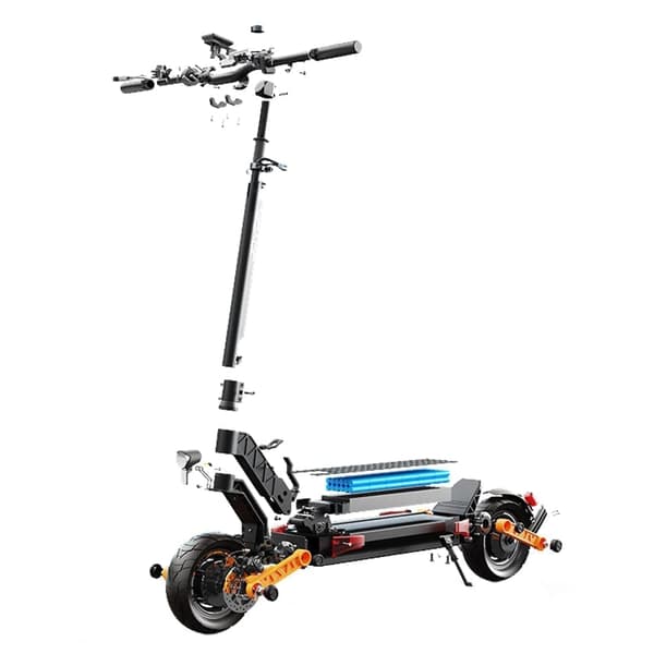 JOYOR S10-S-Z el-scooter, 1000W*2 dobbeltmotorer, 18AH batteri, 10 tommer luftdæk, blinklys.