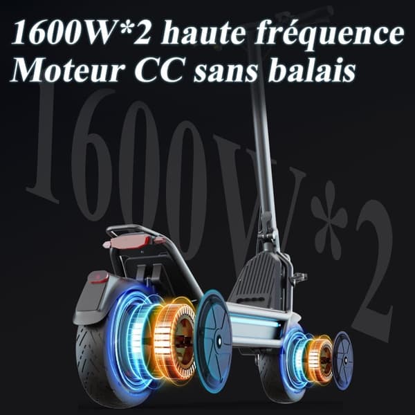 JOYOR E8-S elskoter, 1600W*2 dubbla motorer, 72V 31,5Ah batteri, främre och bakre stötdämpare, 11-tums pneumatiska däck, hydrauliska bromsar.