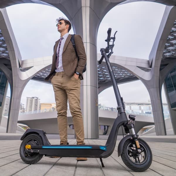 JOYOR C10 voksen el-scooter, 500W motor, 10,4AH batteri, 10 tommer luftdæk, Max.hastighed: 40km/t.