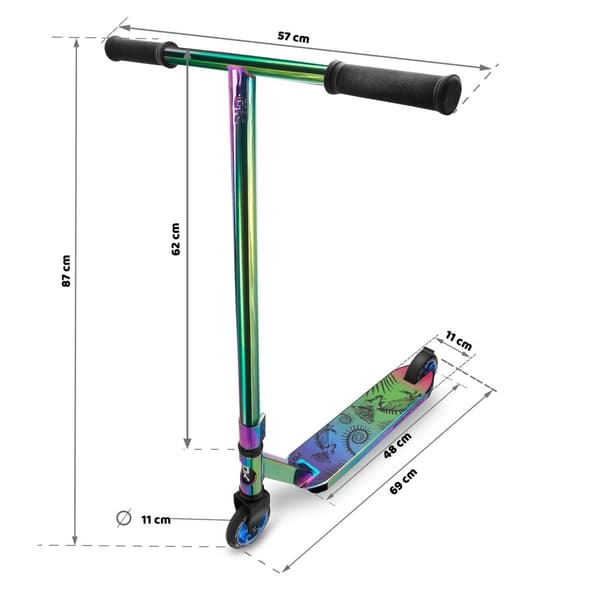 SOKE PRO street neochrome stuntscooter