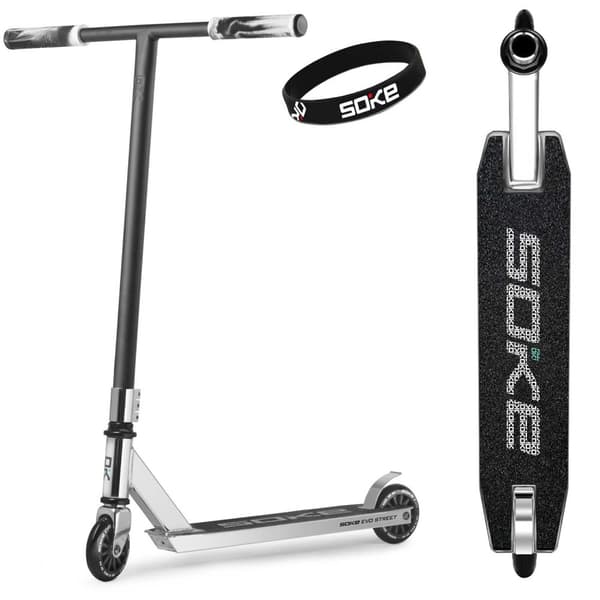 SOKE EVO street sølv stuntscooter