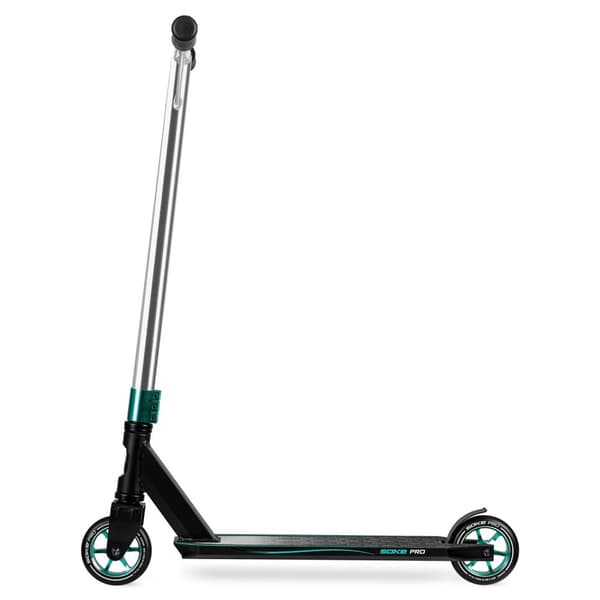 SOKE PRO Stunt Scooter hopea-turkoosi