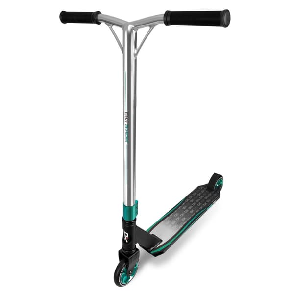SOKE PRO Stunt Scooter hopea-turkoosi