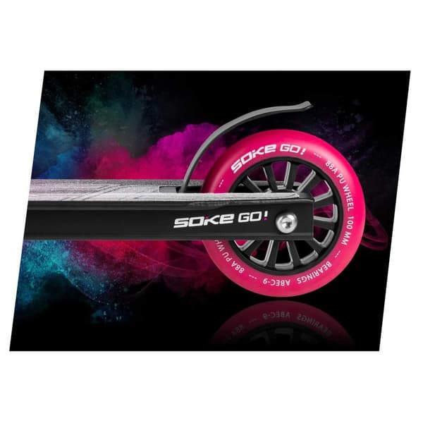 Scooterhjul 100 mm rubin 2 stk