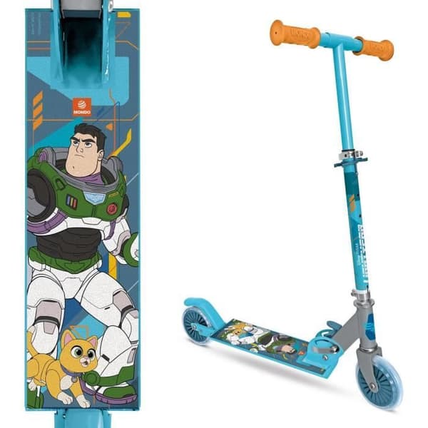 MONDO - Skoter / 2-hjulig hopfällbar skoter - Disney - Pixar - Buzz Lightyear