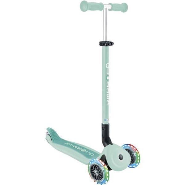 Globber - GO-UP ACTIVE PLUS LIGHTS Evolutionär skoter med säte - Mintgrön