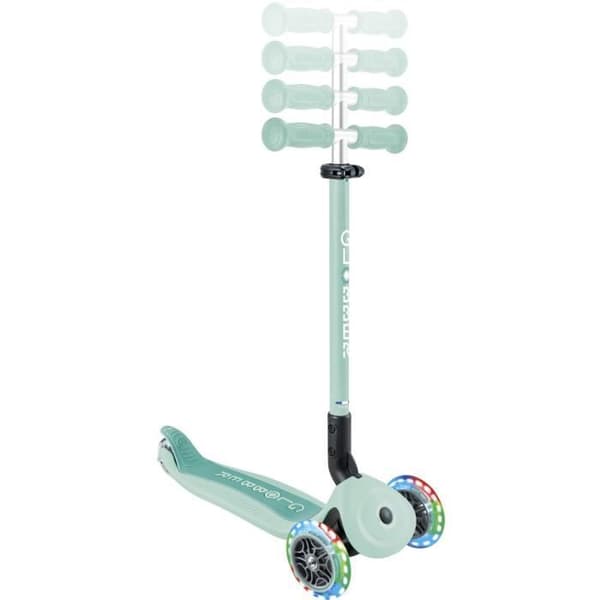 Globber - GO-UP ACTIVE PLUS LIGHTS Evolutionär skoter med säte - Mintgrön