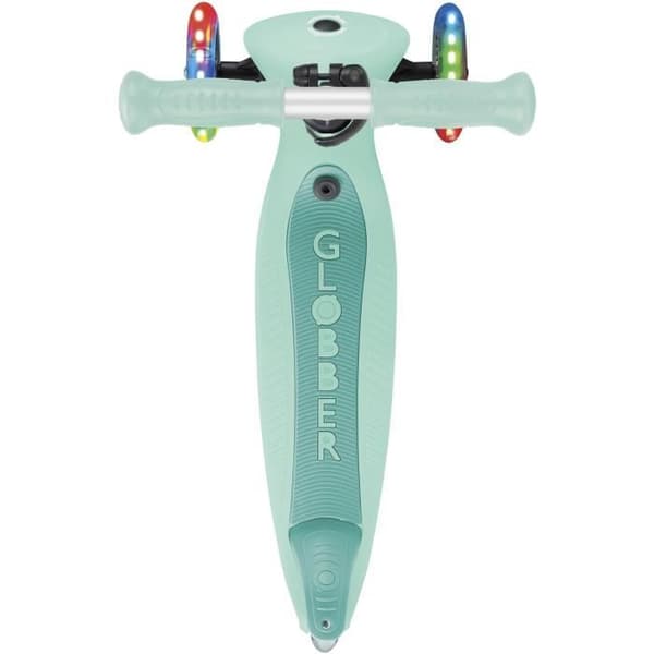 Globber - GO-UP ACTIVE PLUS LIGHTS Evolutionär skoter med säte - Mintgrön