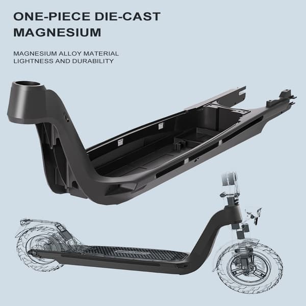 JOYOR C10E elscooter, 500W motor, 10,4AH batteri, 20km/h, 10" däck, ram i magnesiumlegering.