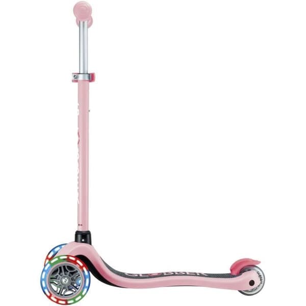 3-hjuls skoter - GLOBBER - PRIMO LIGHTS - Pastellrosa - Lysande hjul - 2 till 7 år - 50 Kg