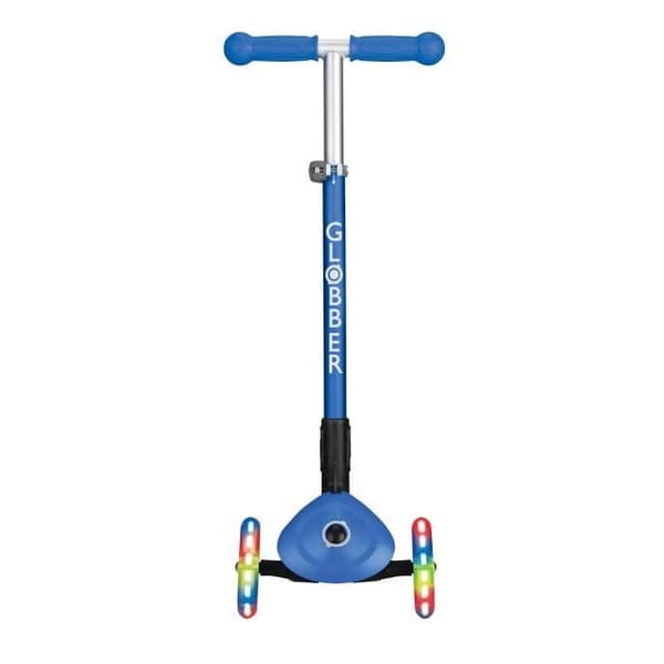 Globber - Primo Foldable Lights Scooter - Blå