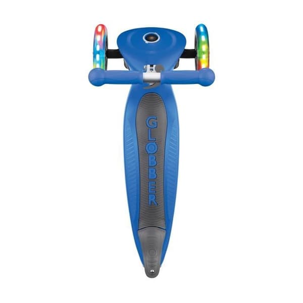 Globber - Primo Foldable Lights Scooter - Blå