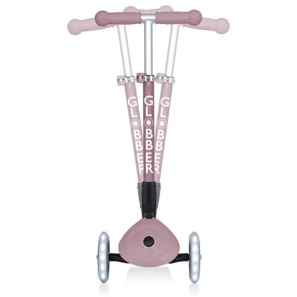 Hopfällbar 3-hjuls skoter - GLOBBER - JUNIOR LIGHTS ECOLOGIC - Hallonrosa - Lysande - Återvunnen plast - 2 till 6 år - 50 Kg