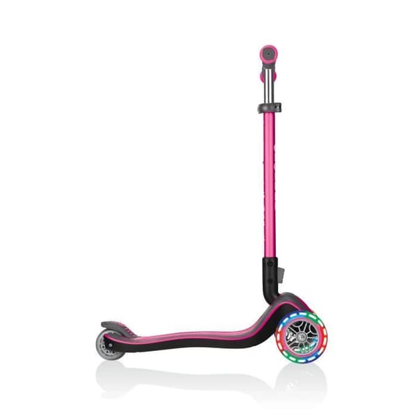 GLOBBER Elite Deluxe Lights Scooter 3 Wheels - Pink