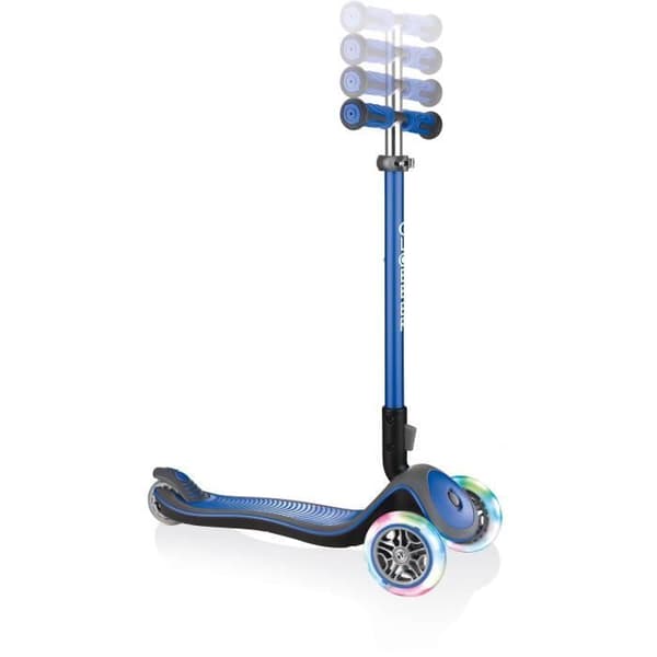 GLOBBER Elite Deluxe Lights Scooter 3 Wheels - Navy Blue