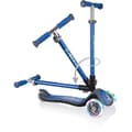 Miniatyrbild 2 av 6: GLOBBER Elite Deluxe Lights Scooter 3 Wheels - Navy Blue