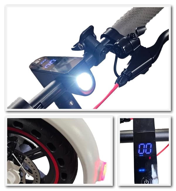 MCU-Sport HPI20 Elsparkcykel  20 km/h 36V Vit