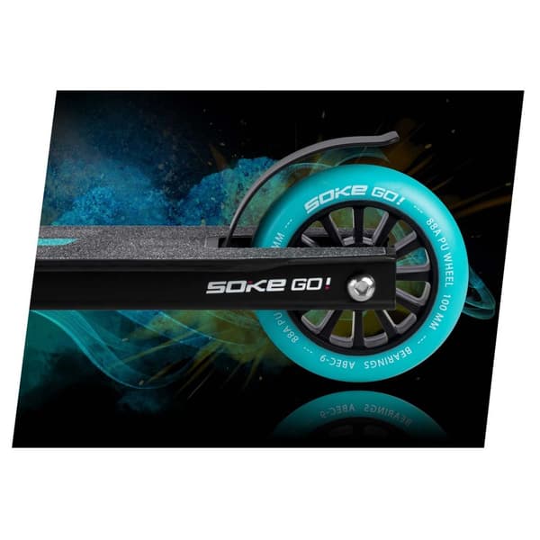Scooterhjul 100 mm turkis 2 stk