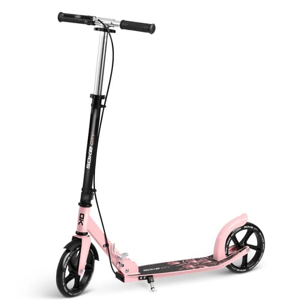 Soke City Scooter musta ja vaaleanpunainen