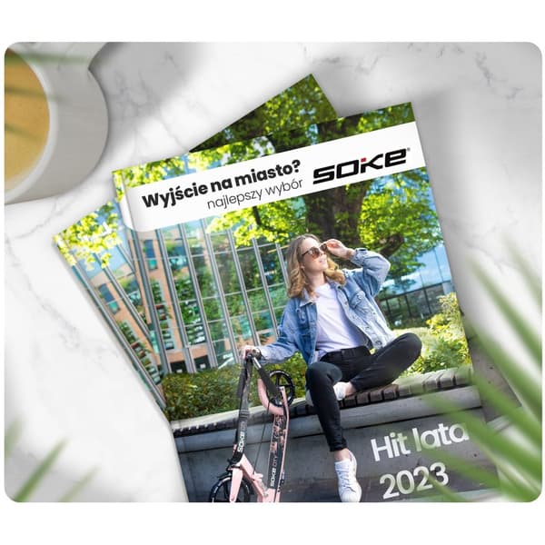 Soke City Scooter Sort og Pink