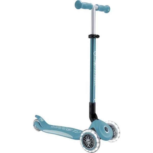 Globber - PRIMO FOLDABLE PLUS LIGHTS V2 Scooter - Aqua Blue