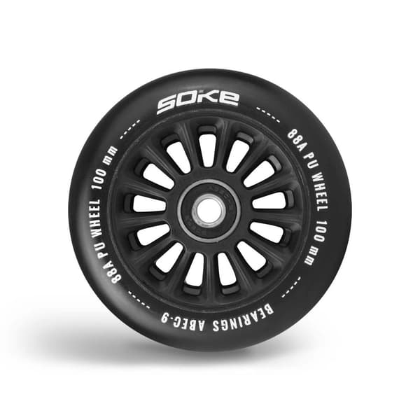Skoterhjul B100 mm svart 2 st