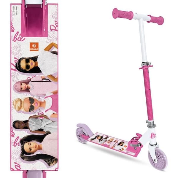 MONDO - Skoter / 2-hjulig hopfällbar skoter - Barbie