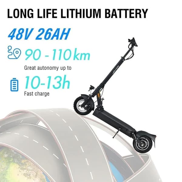 JOYOR Y8-S Electric Scooter 48V 26Ah Battery 500W Motor 20Km/h Max Speed With German ABE Certification(ABE,eKFV)