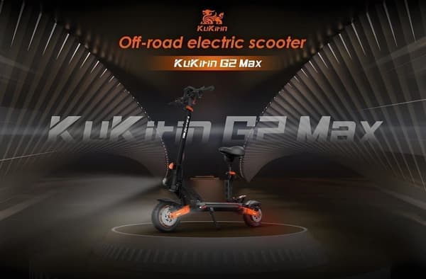KuKirin G2 Max taitettava sähköskootteri, 1000W moottori, 20.8Ah akku, huippunopeus 55km / h, kantama 70km, taitettavat pylväät, irrotettava istuin